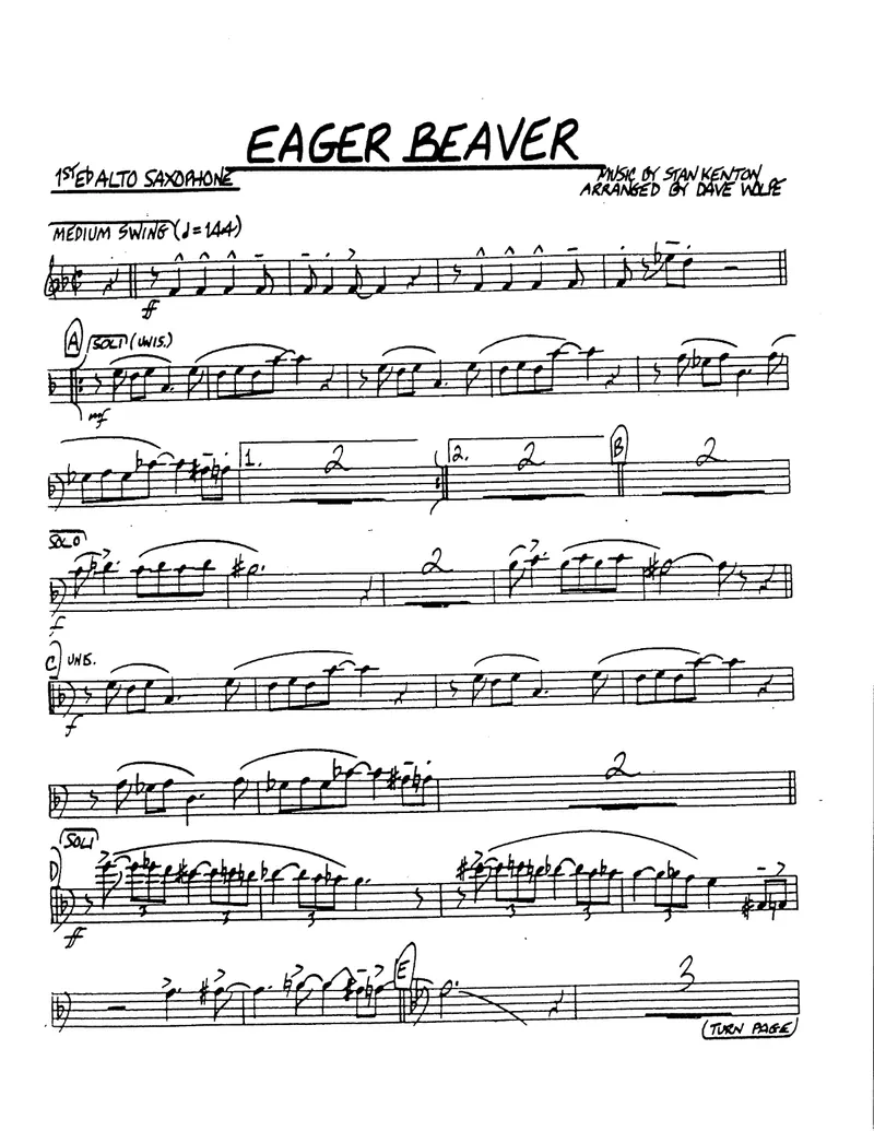 Eager Beaver score preview