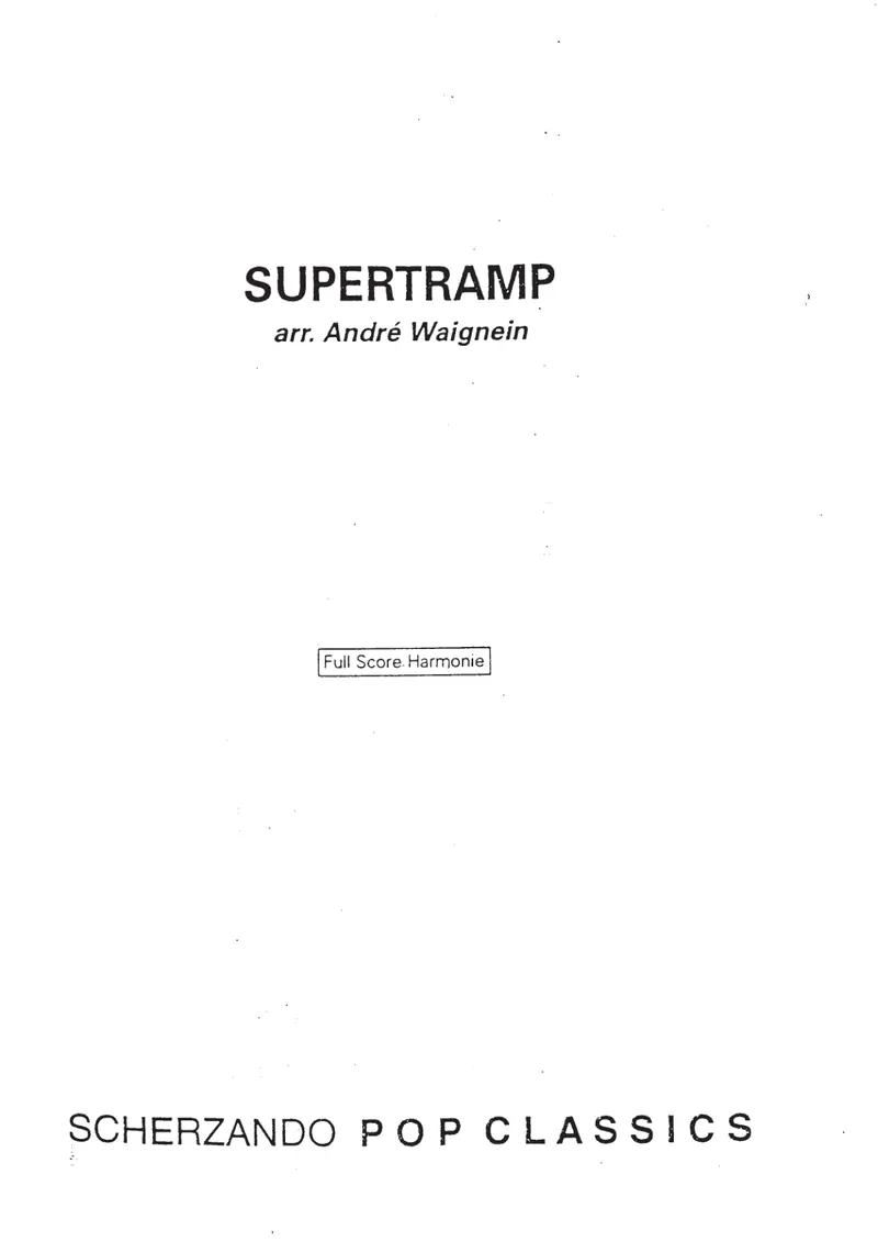 Supertramp score preview