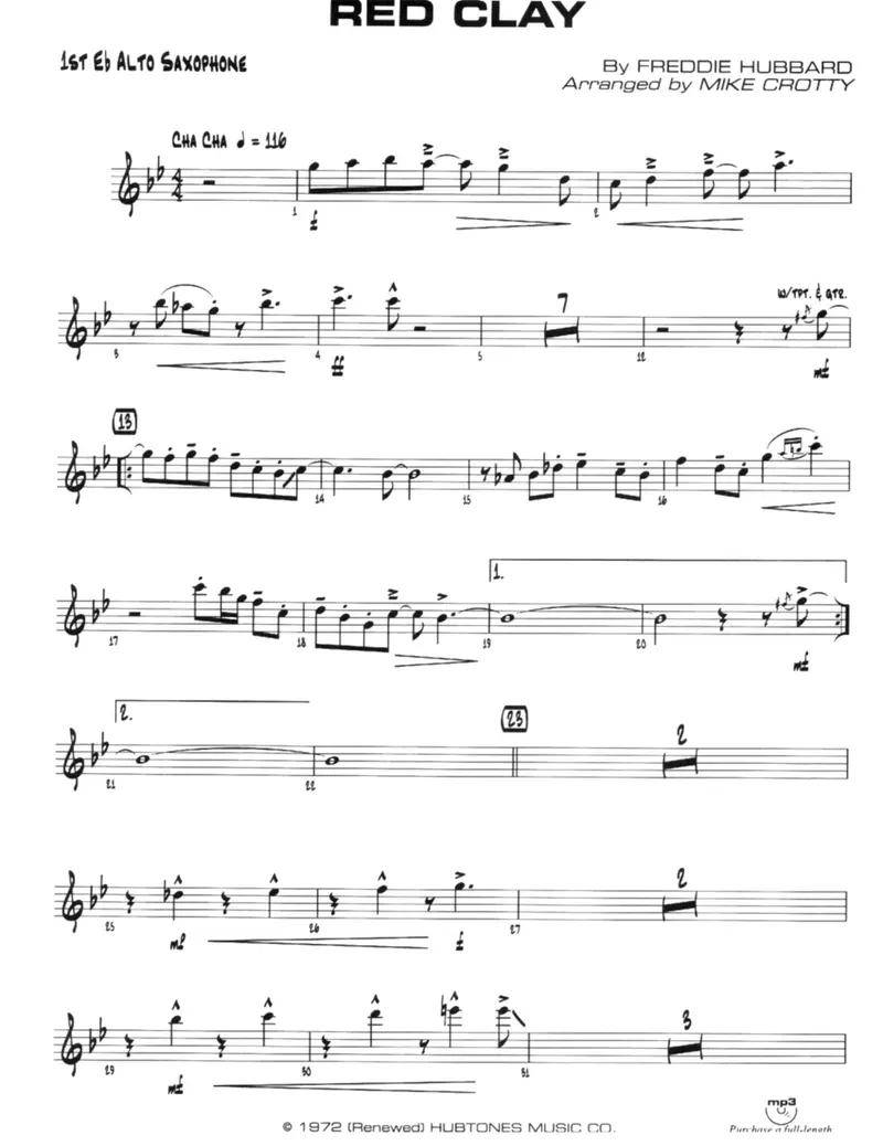 Red Clay score preview