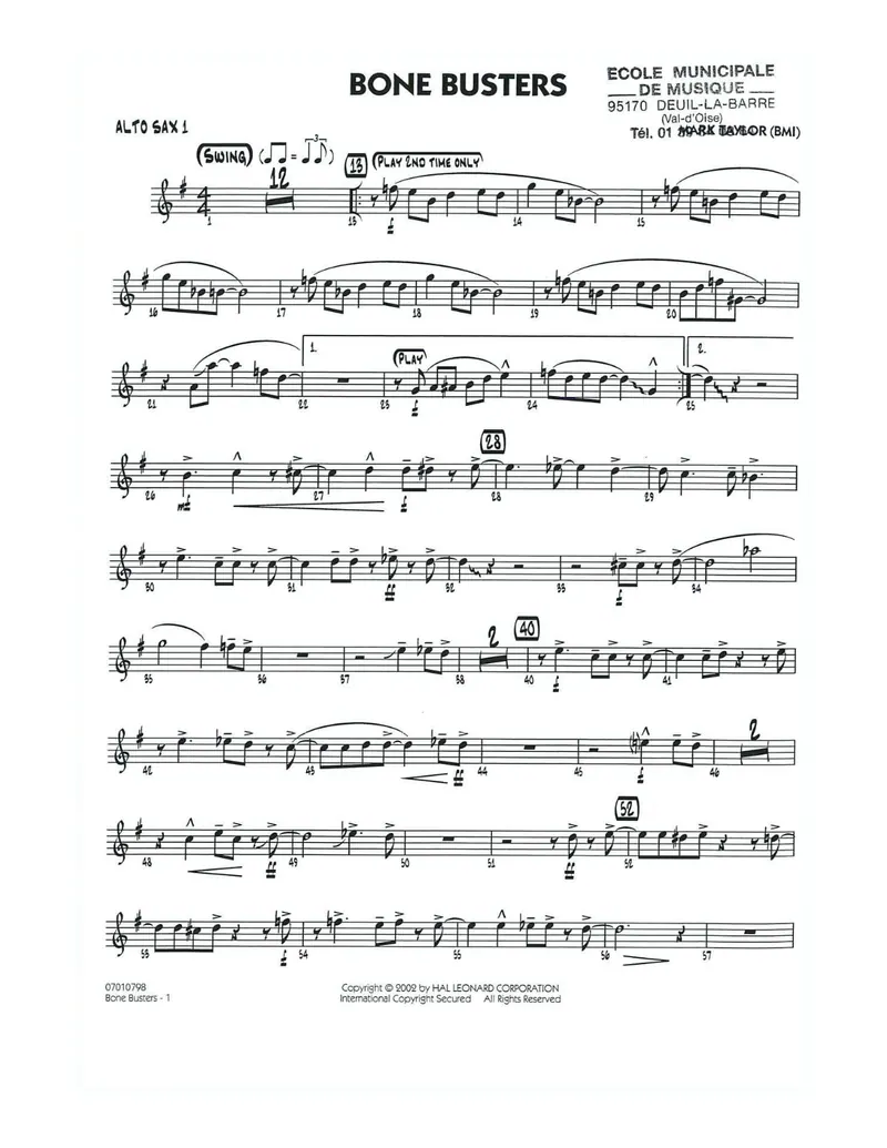 Bone Busters score preview