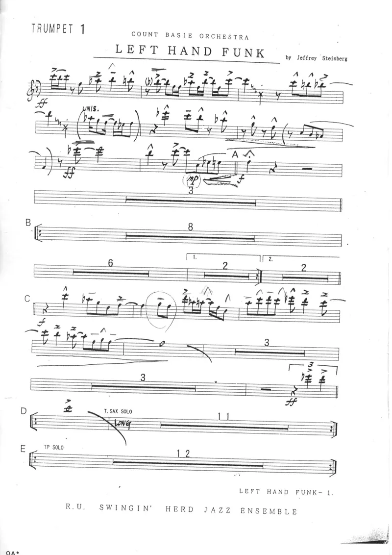 Left Hand Funk score preview