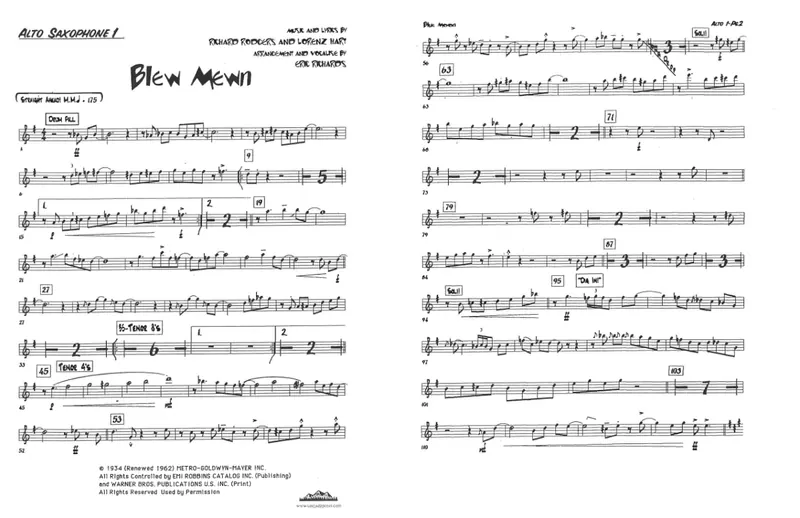 Blue Moon score preview