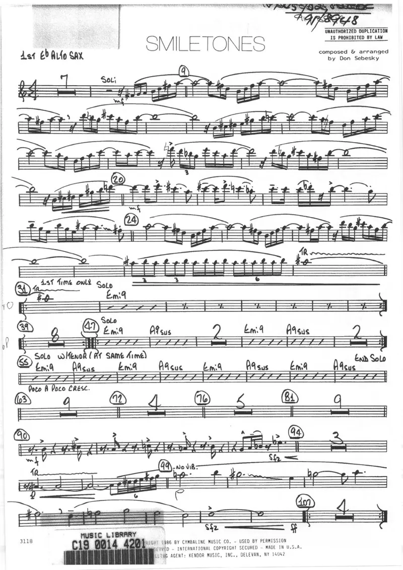 Smiletones score preview