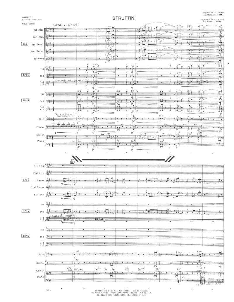 Struttin' score preview