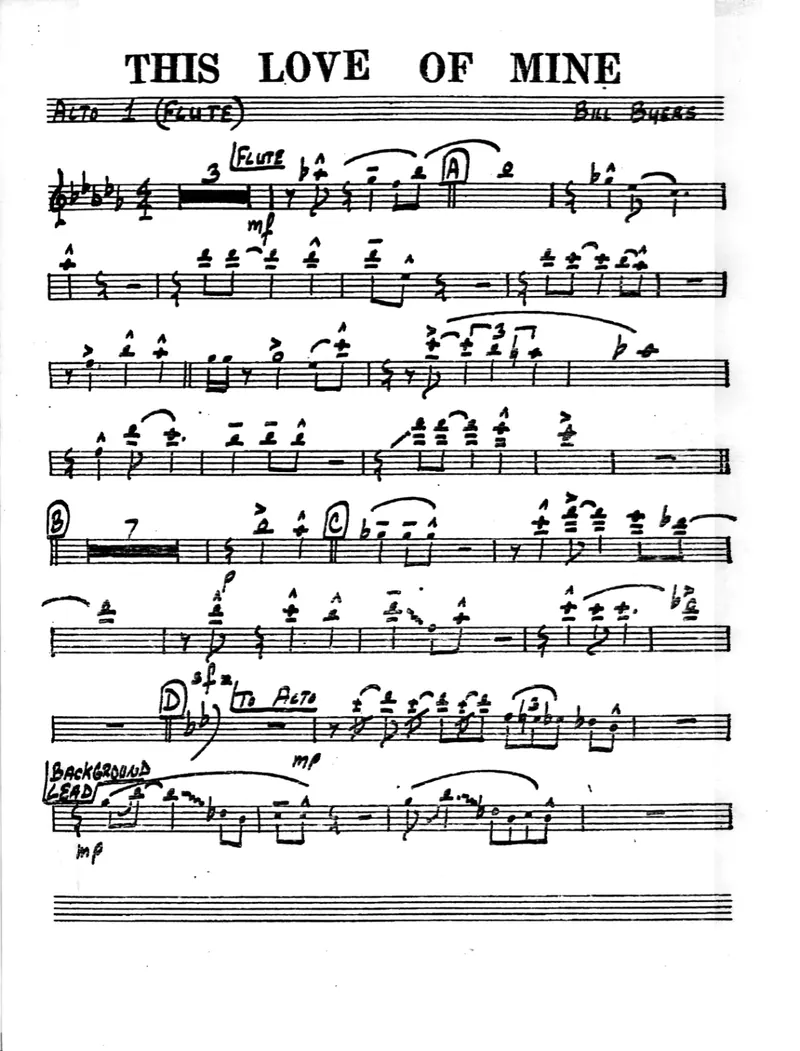 This Love Of Mine score preview
