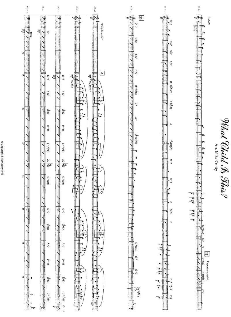 What Child Is This score preview