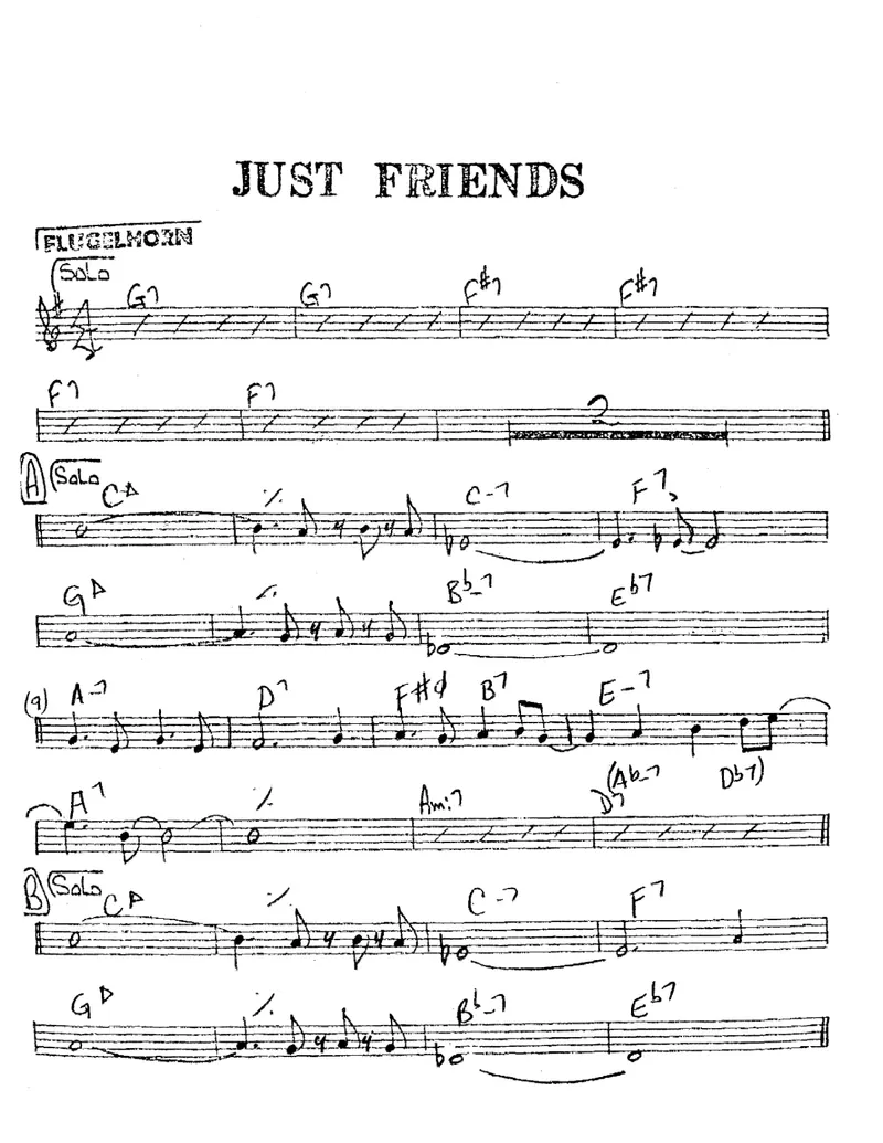 Just Friends score preview
