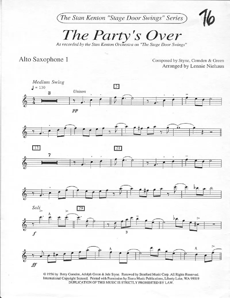 The Party's Over score preview