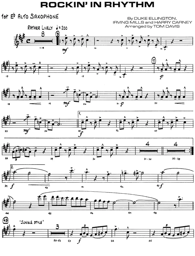 Rockin' In Rhythm score preview