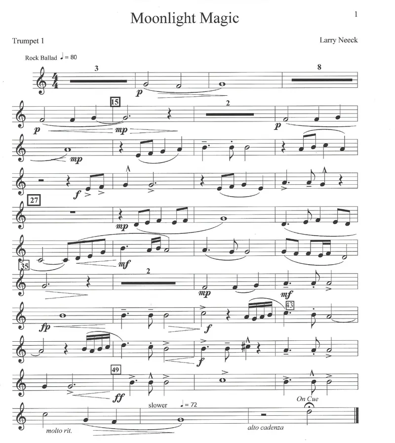 Moonlight Magic score preview