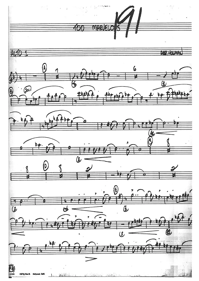 Too Marvelous score preview