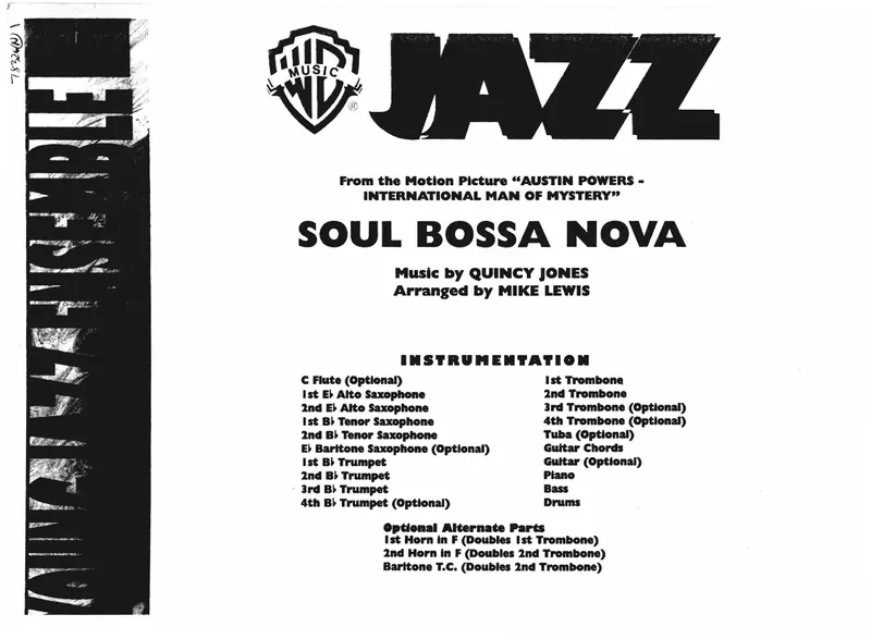 Soul Bossa Nova score preview