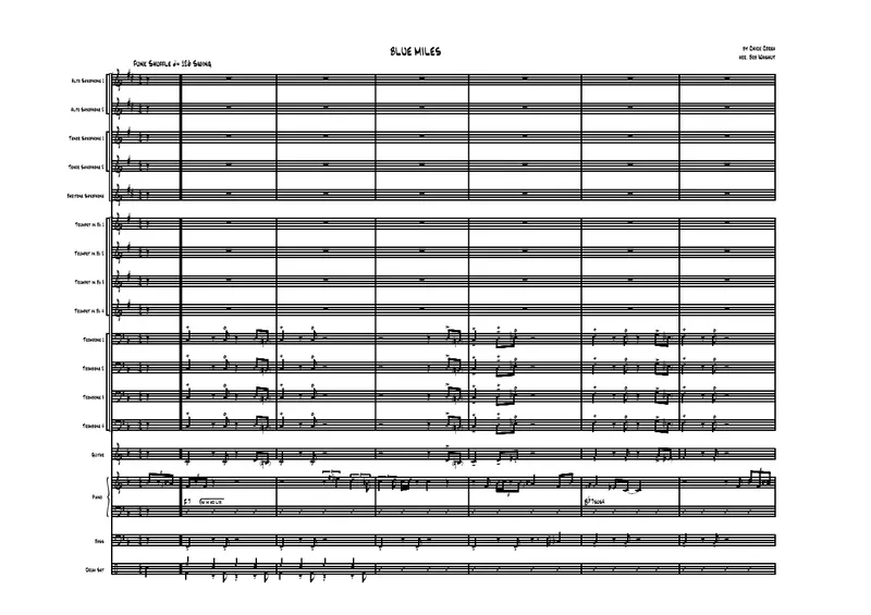 Blue Miles score preview