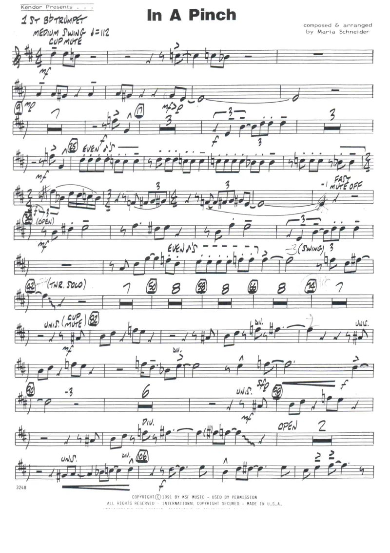 In A Pinch score preview
