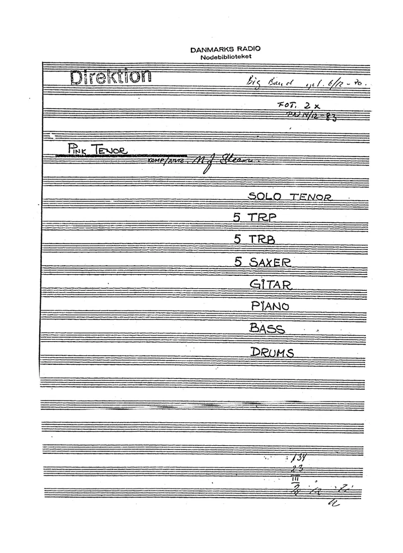 Pink Tenor preview page 1