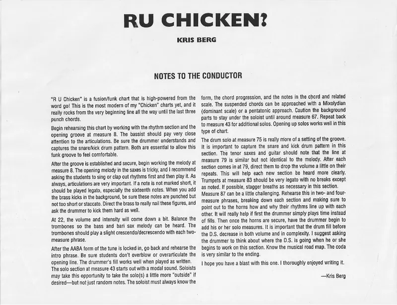 Ru Chicken score preview