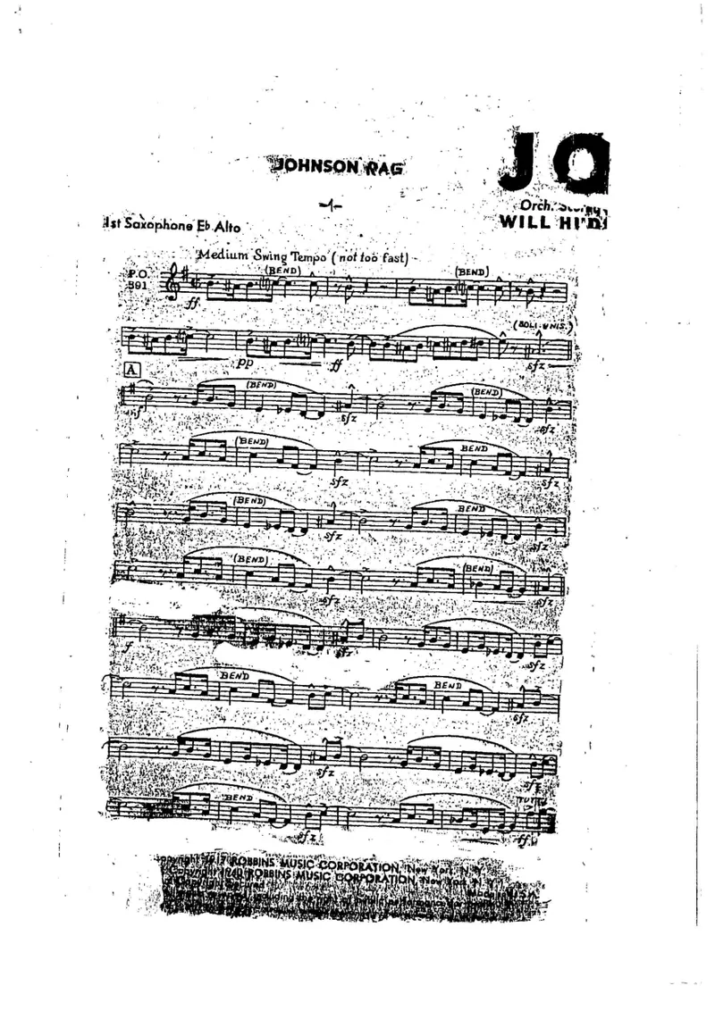 Johnson Rag score preview