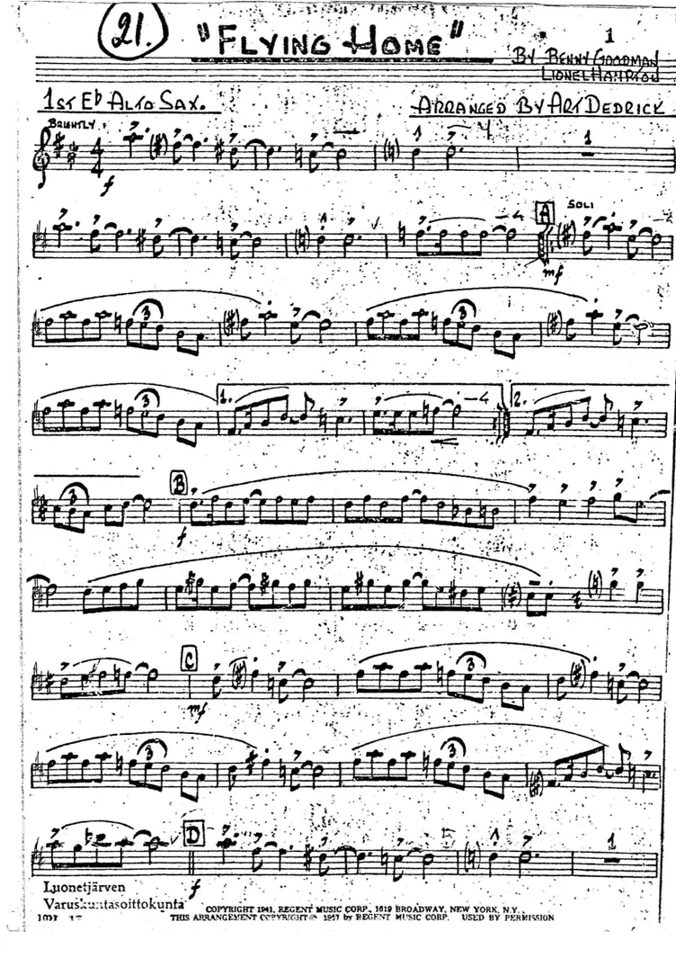 Flying Home score preview