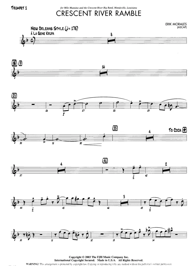 Crescent River Ramble score preview