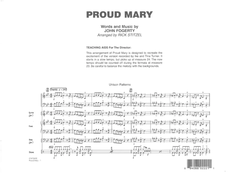 Proud Mary score preview