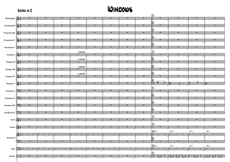 Windows score preview