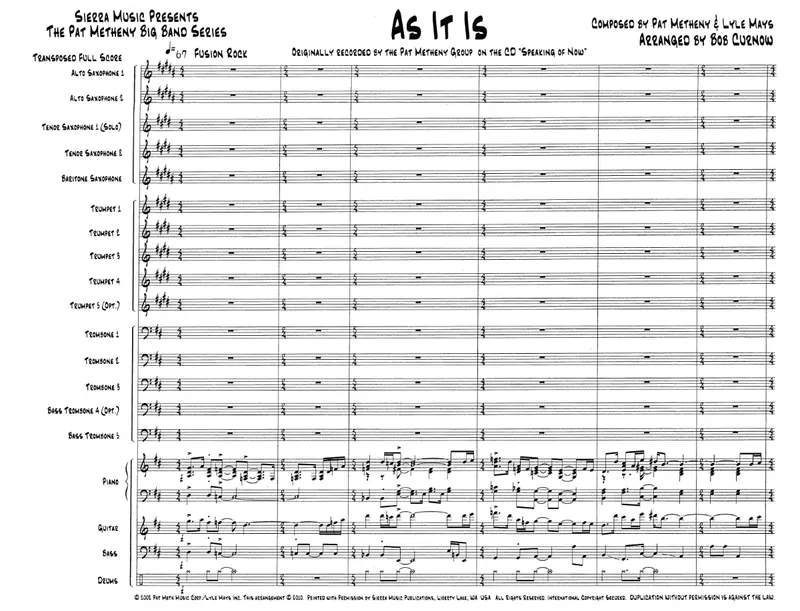 As It Is score preview