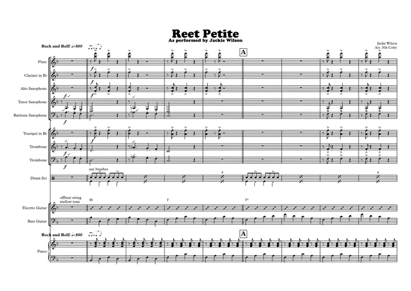 Reet Petite score preview