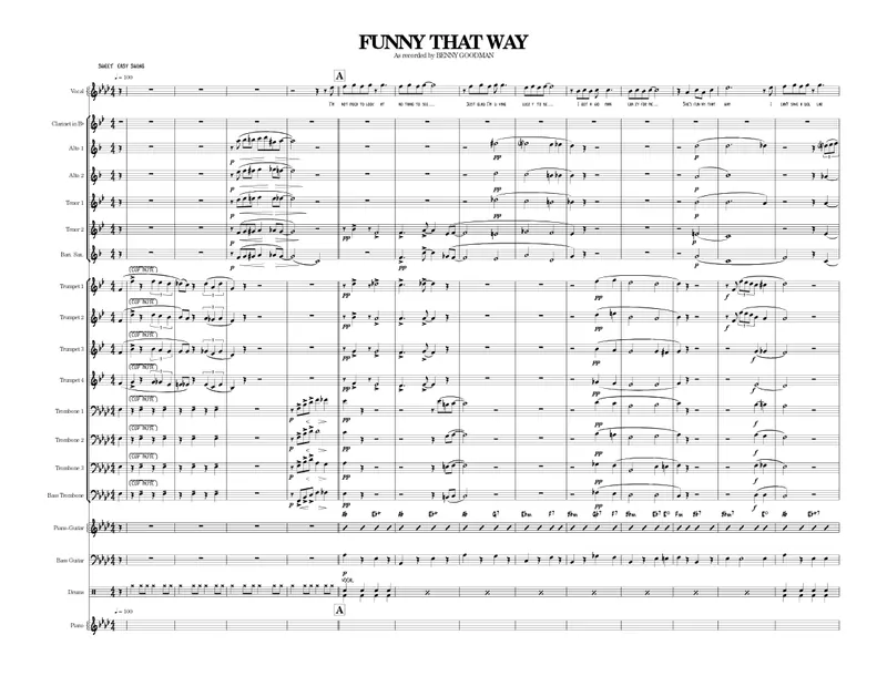 Funny That Way score preview