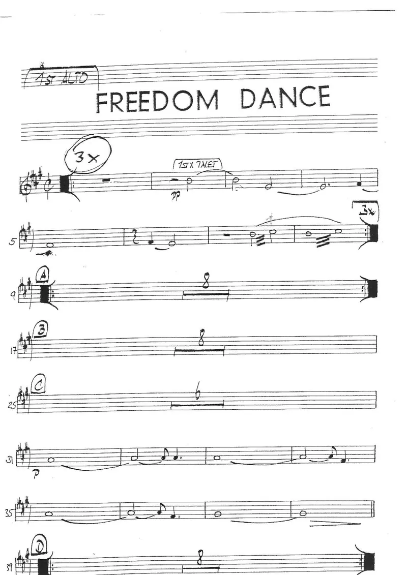 Freedom Dance score preview