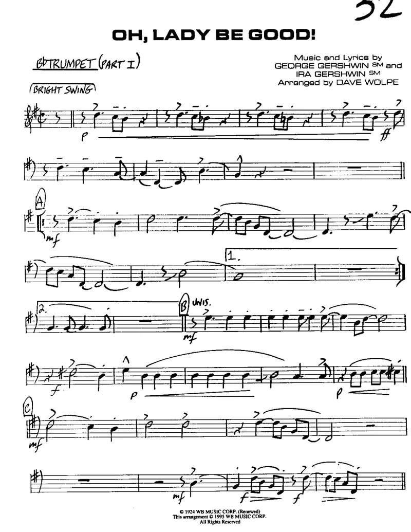 OH, Lady Be Good score preview