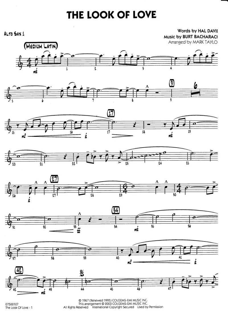The Look Of Love score preview