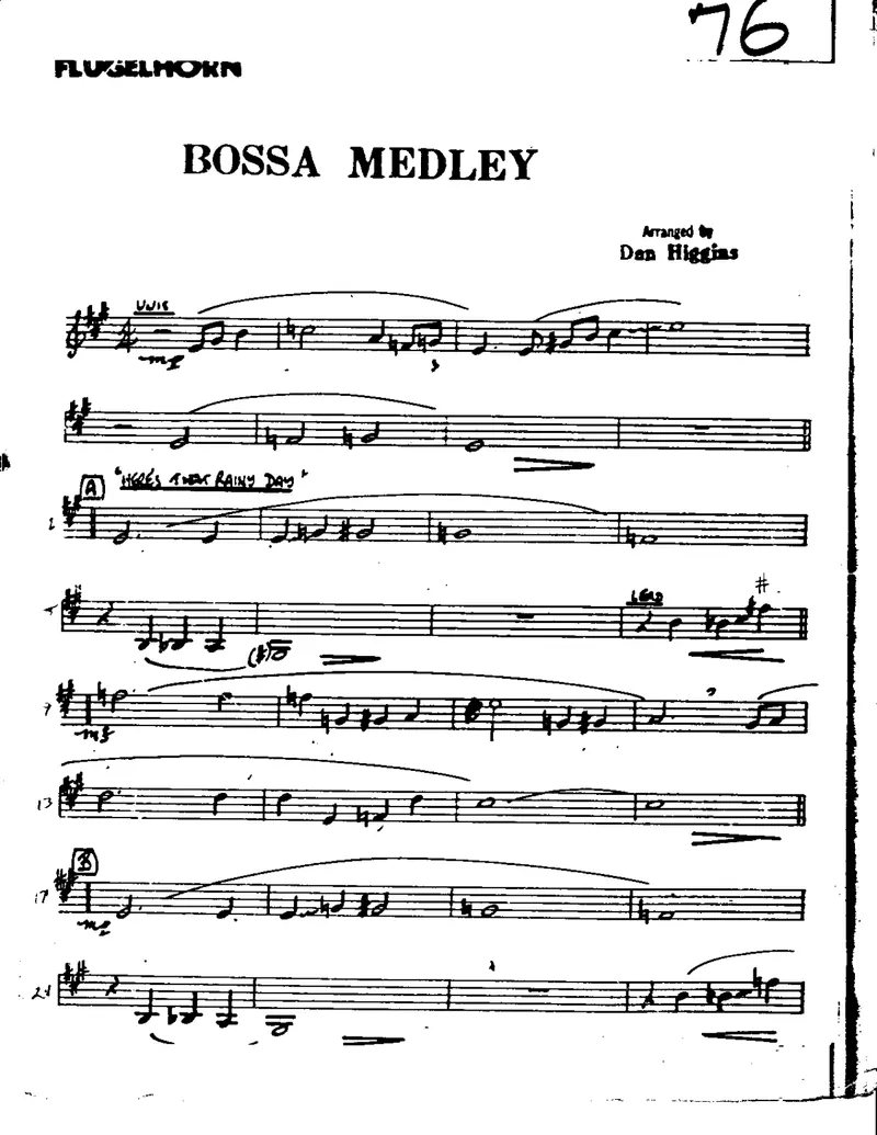 Bossa Medley score preview