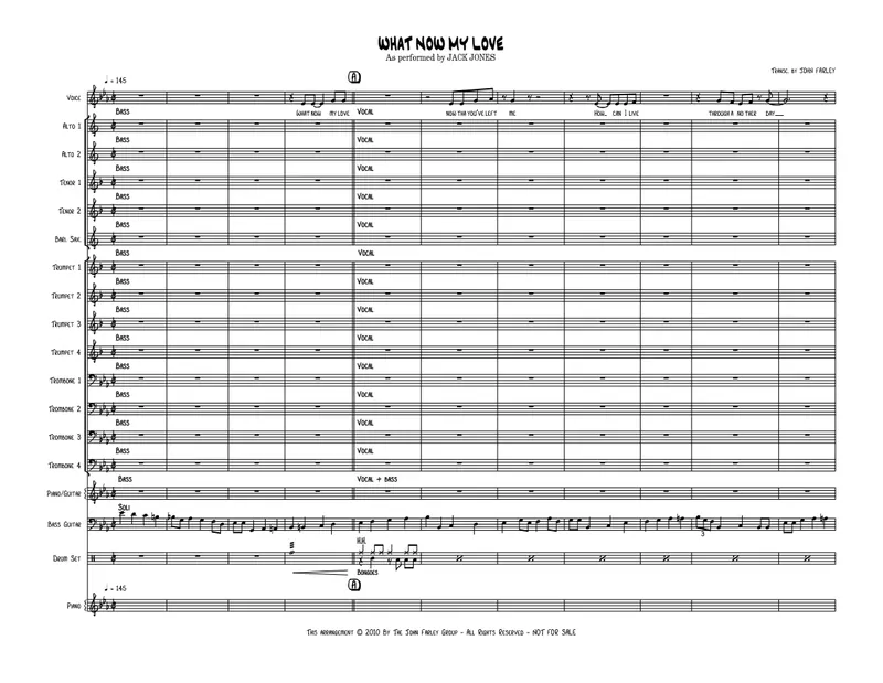What Now My Love score preview