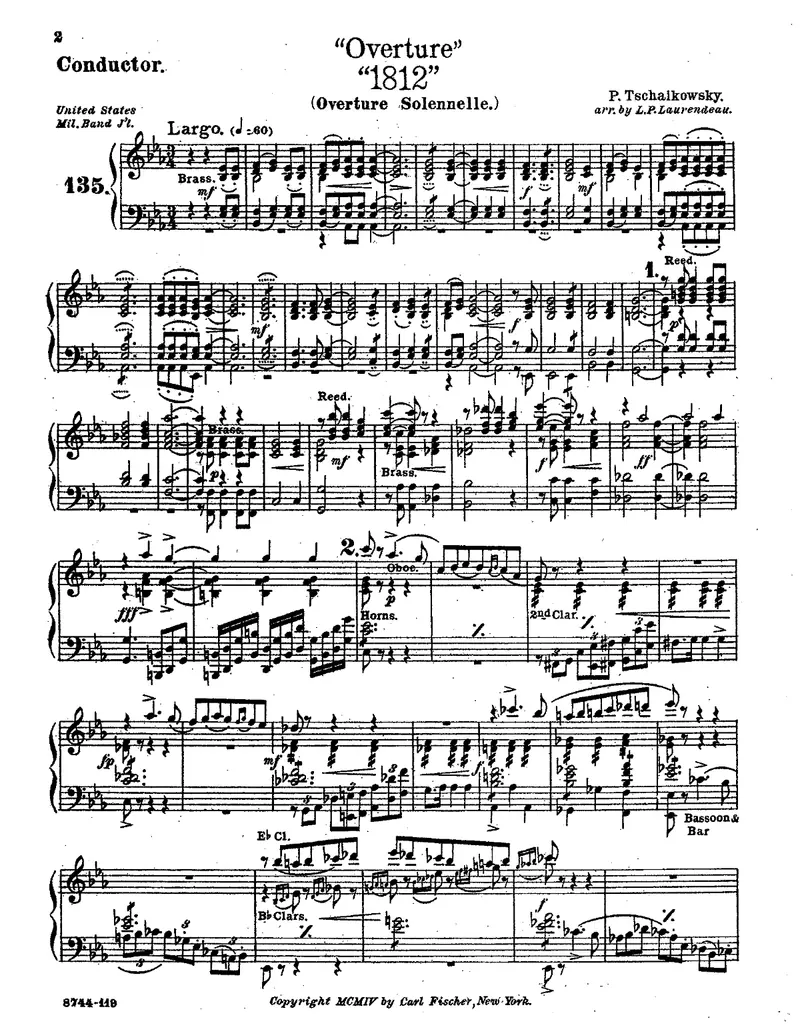 1812 Overture score preview