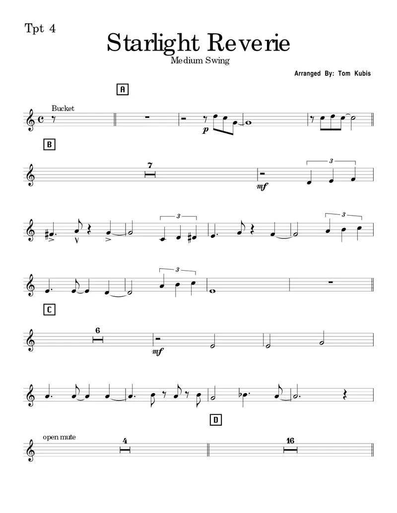 Starlight Reverie score preview
