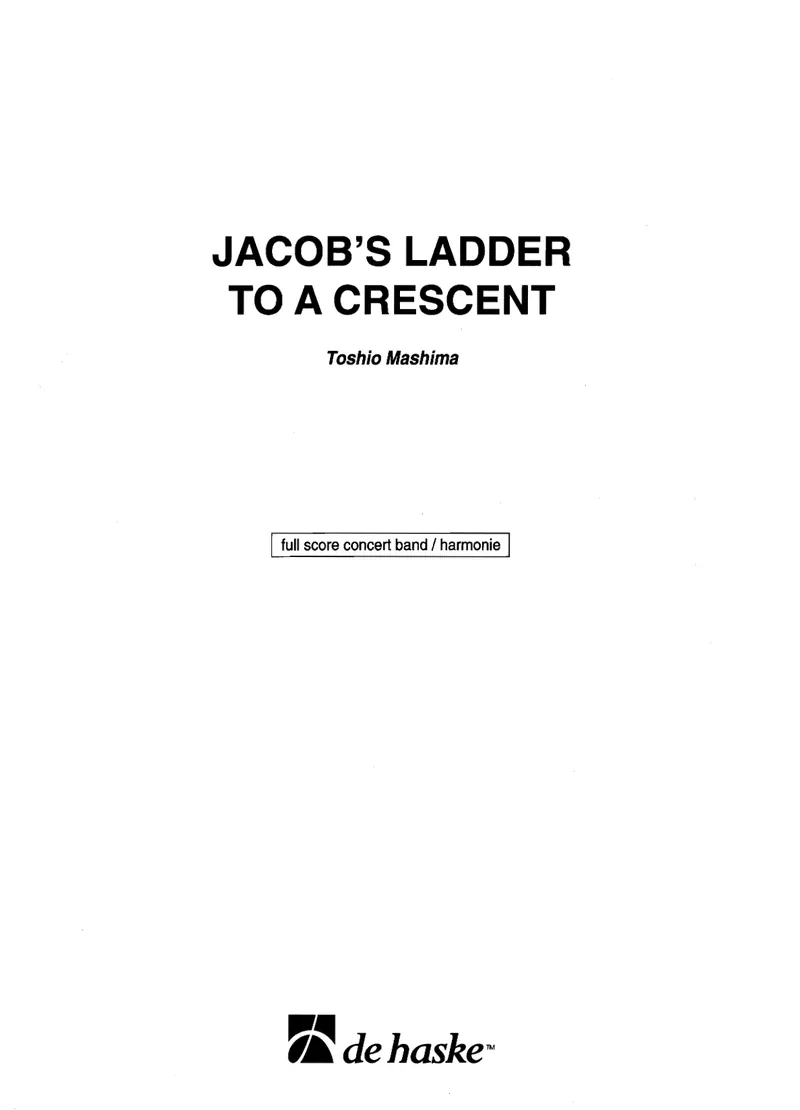 Jacob's Ladder To A Crescent score preview