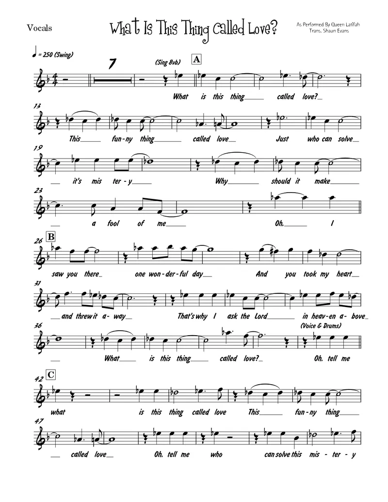 What Is This Thing Called Love score preview
