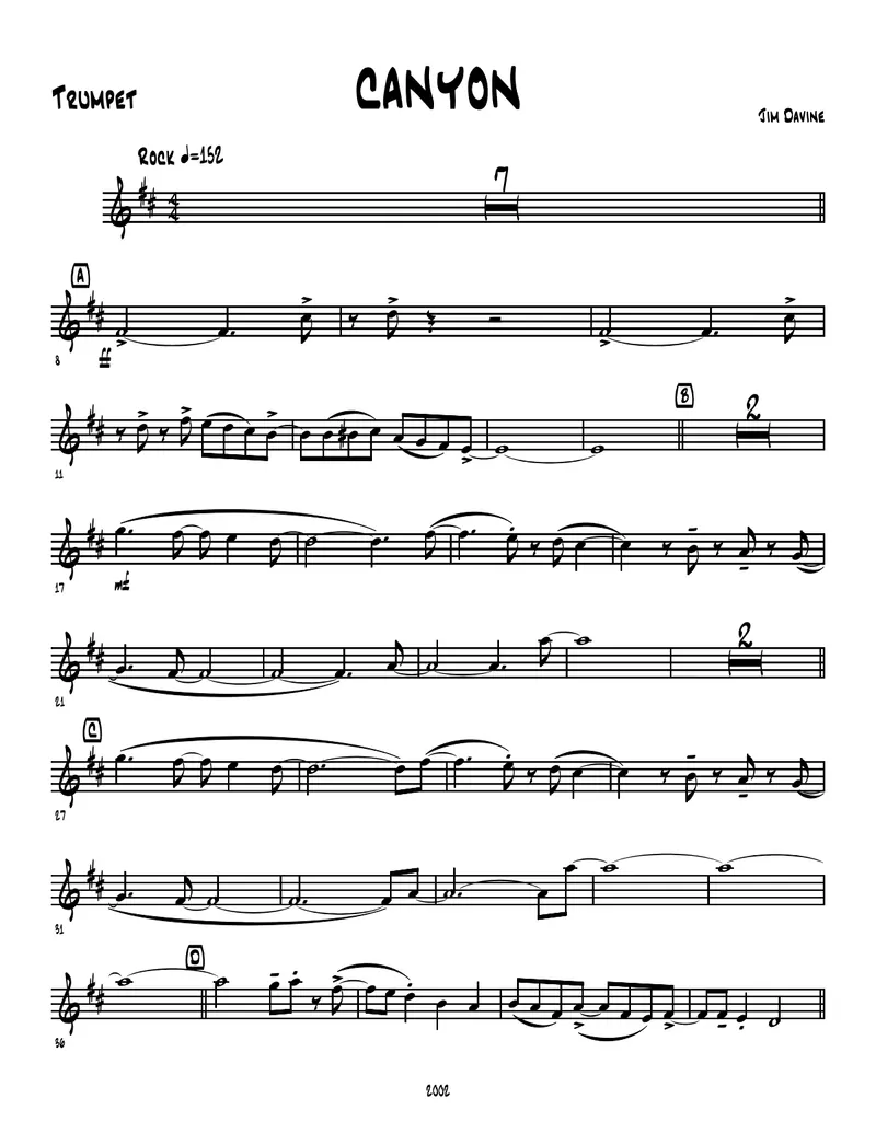 Canyon score preview