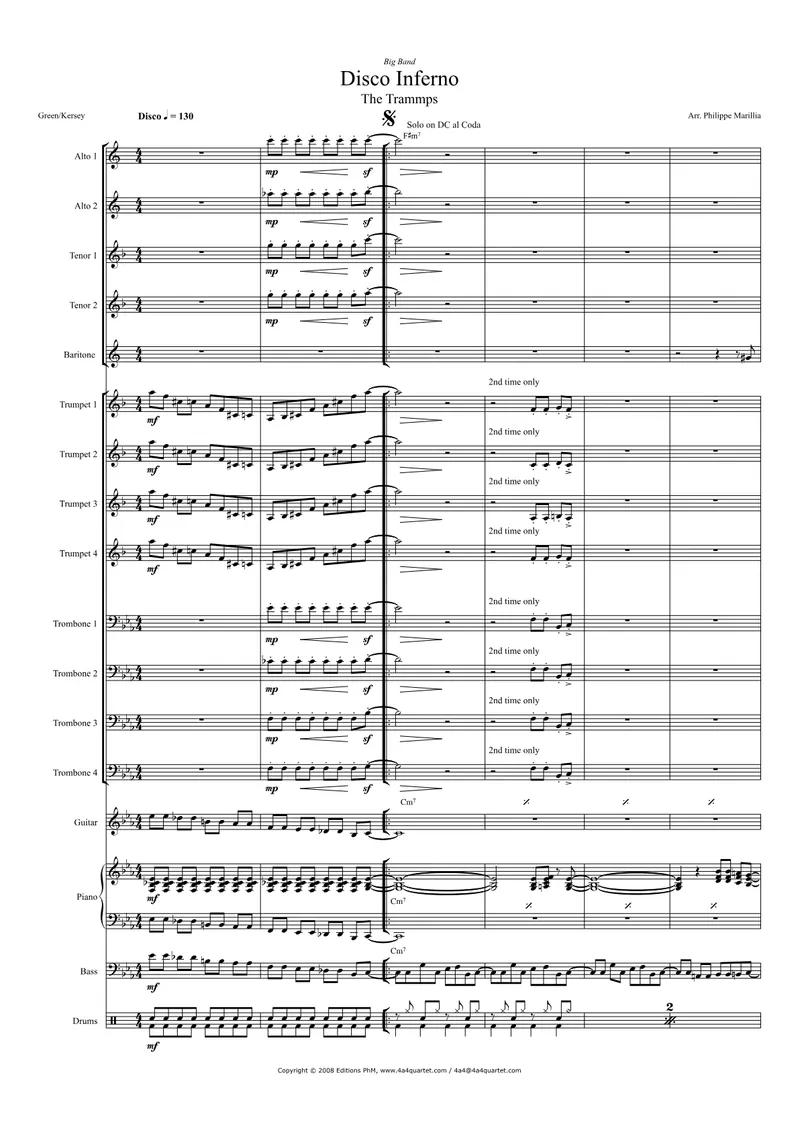Disco Inferno score preview