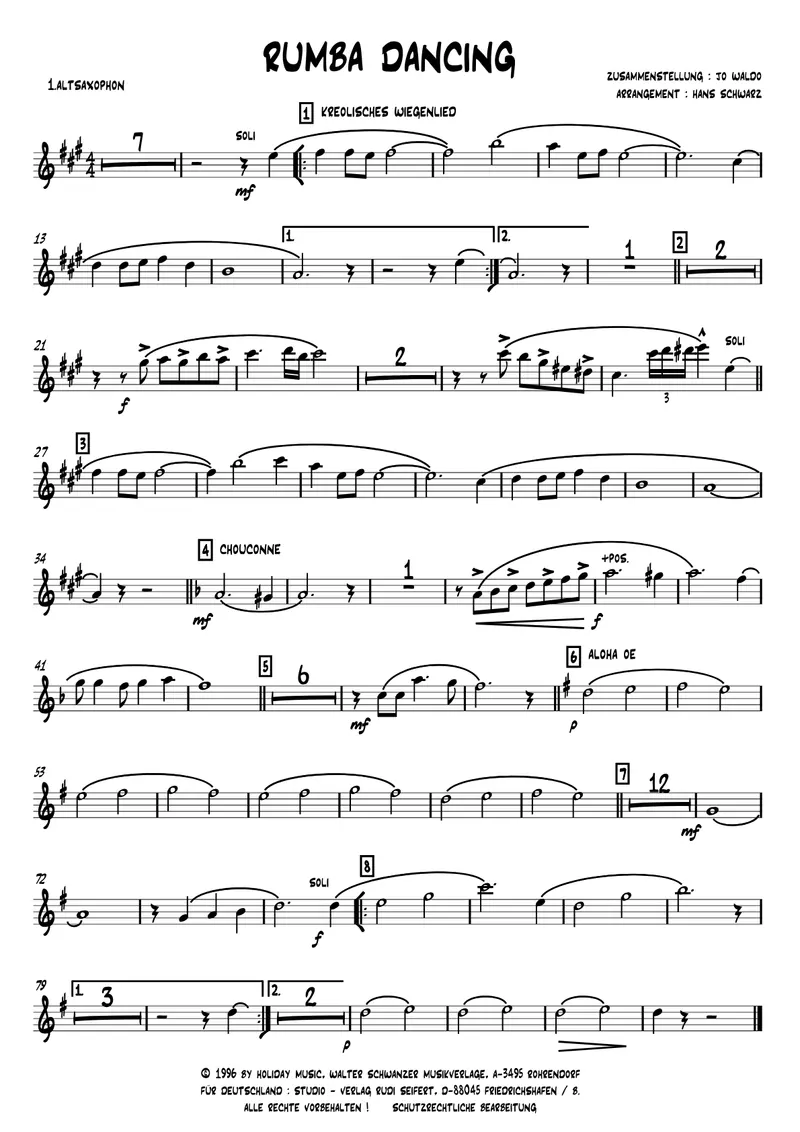 Rumba Dancing score preview