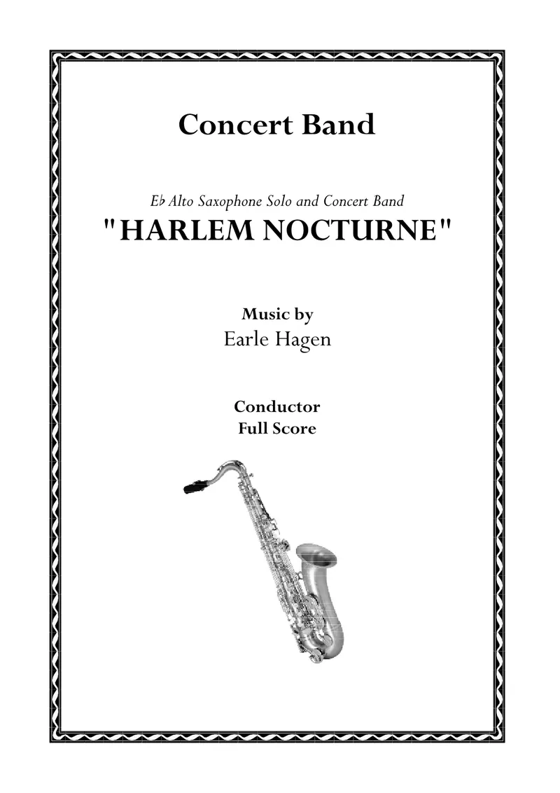 Harlem Nocturne score preview