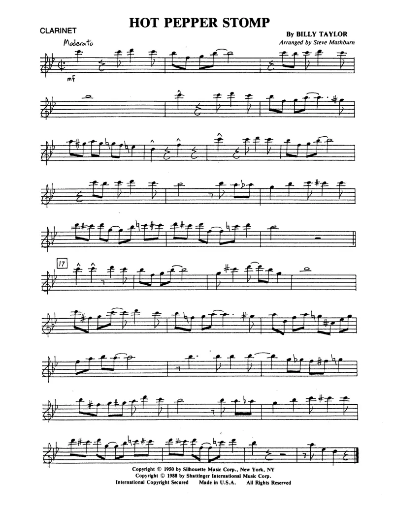 Hot Pepper Stomp score preview