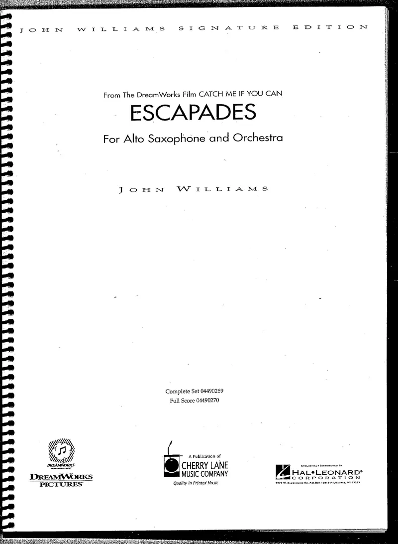 Escapades score preview
