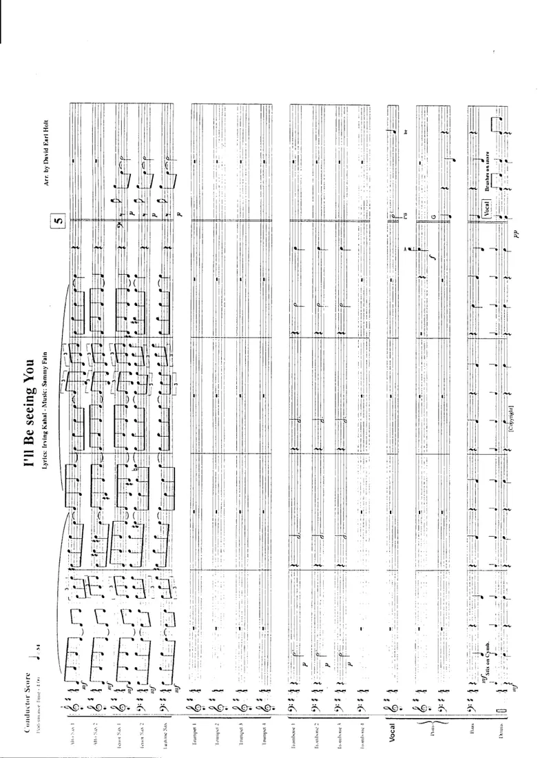 I'll Be Seeing You score preview
