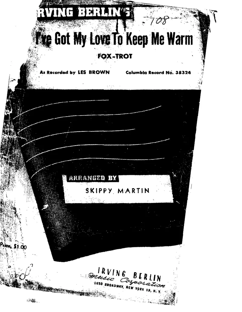 I've Got My Love To Keep Me Warm score preview