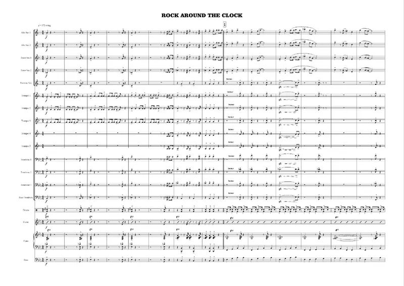 Rock Around The Clock score preview