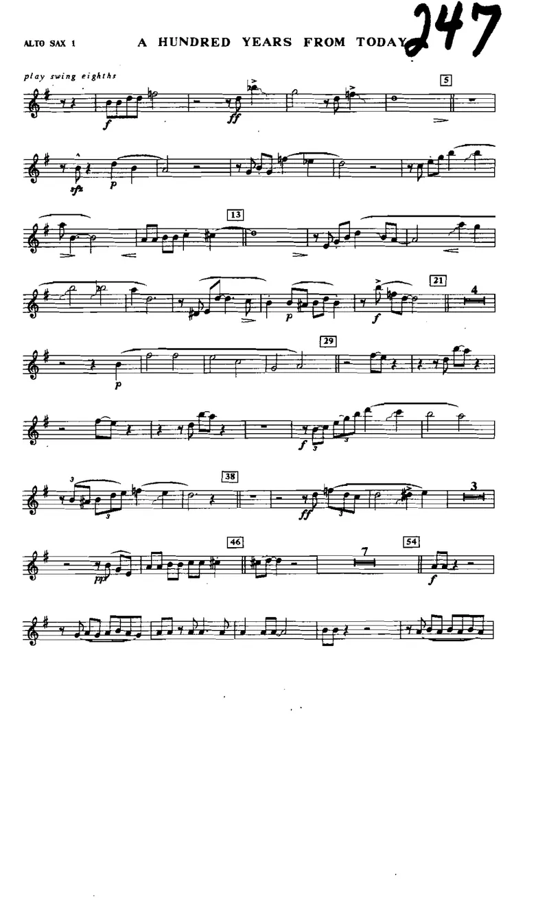 100 Years From Today score preview