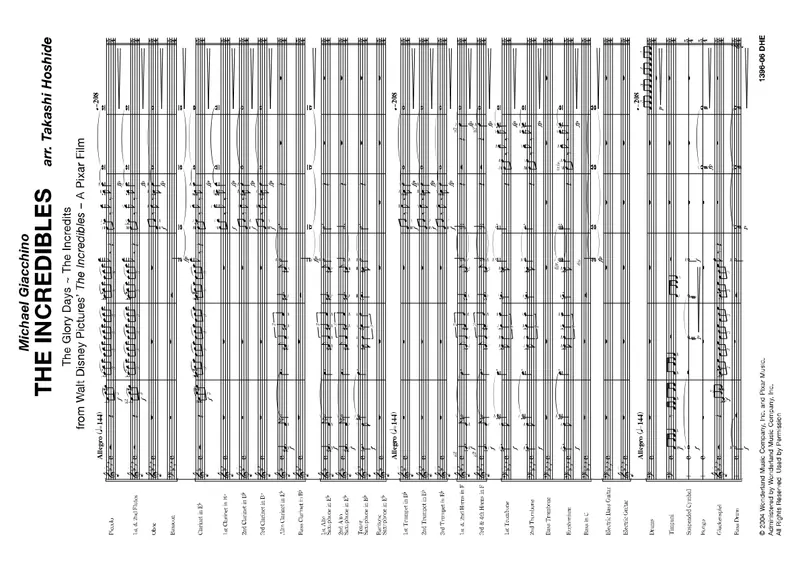 The Incredibles score preview