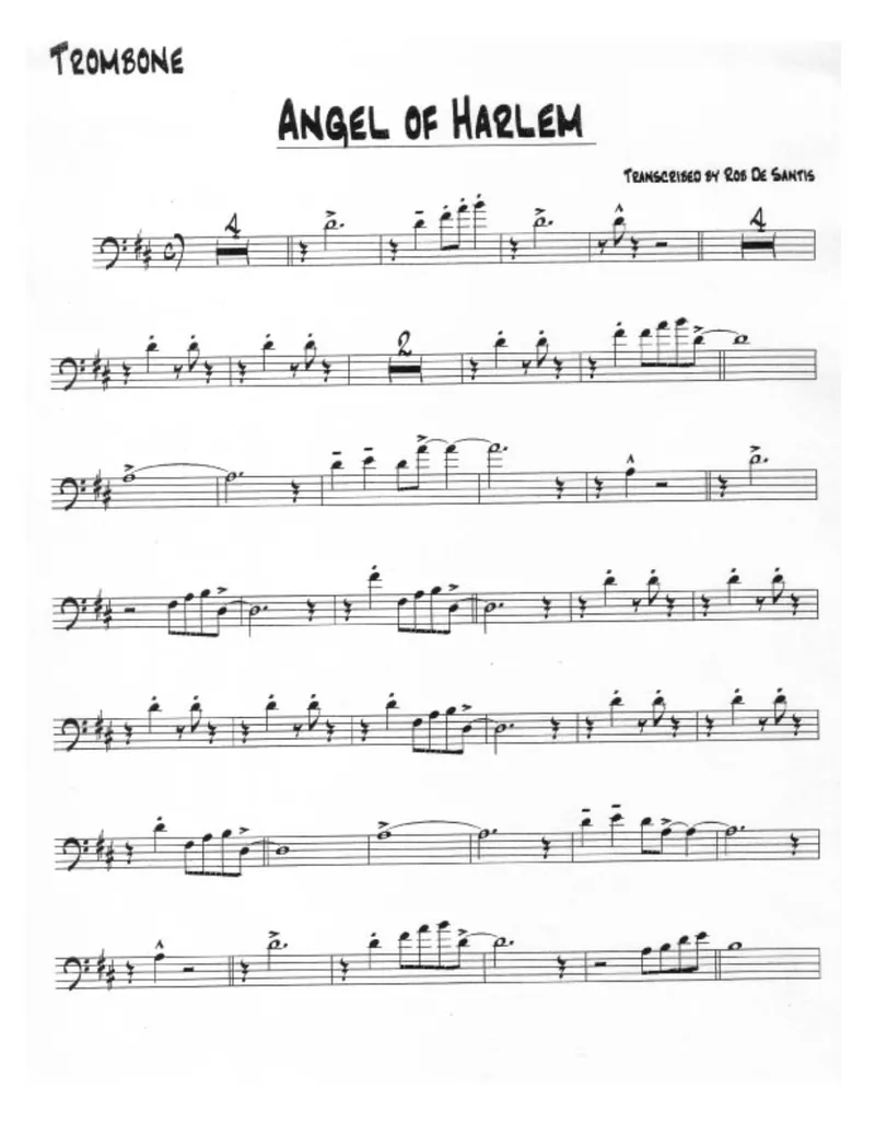 Angel Of Harlem score preview