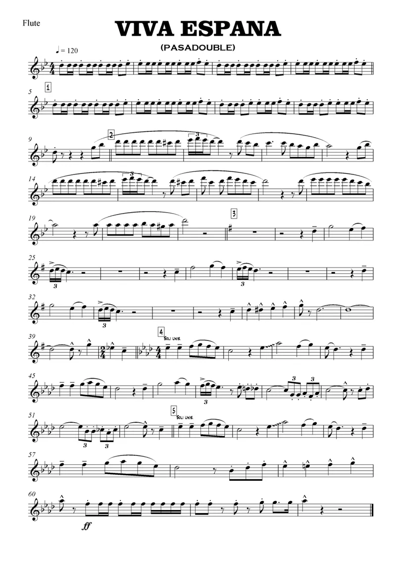 Viva Espana score preview